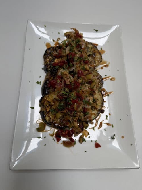 Grilled Pomegranate Eggplant